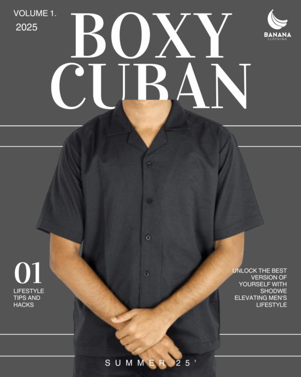 "Solid Black'' Boxy Cuban.