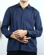 “OLD SCHOOL” Blue Gingham Shirt - Image 5