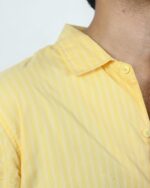 “OLD SCHOOL” Yellow Gingham Shirt - Image 8