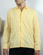 “OLD SCHOOL” Yellow Gingham Shirt - Image 3