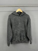 ACID WASH BLACK HOODIE - Image 2