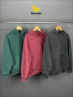 ACID WASH BLACK HOODIE - Image 5